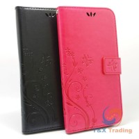    Apple iPhone 7 Plus / 8 Plus - Butterfly Book Style Wallet Case with Strap
